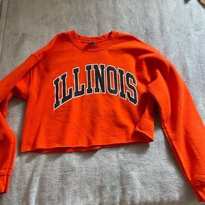 University of Illinois Cropped Sweatshirt